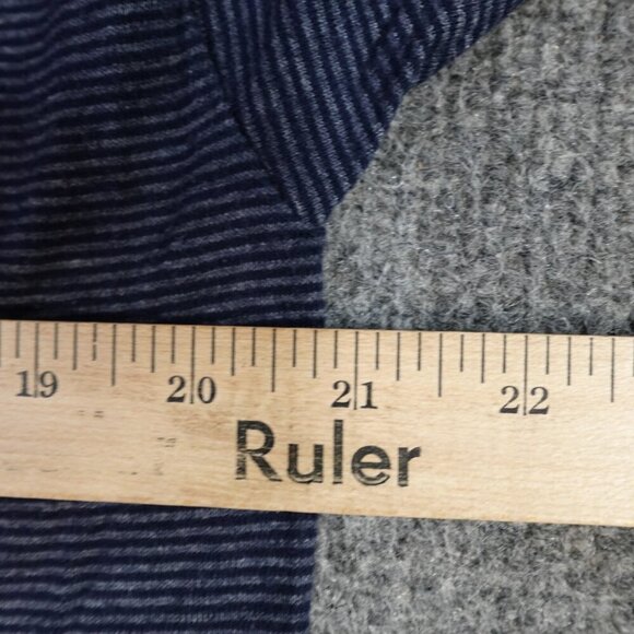 Vintage Santa Barbara California Shirt Medium Blue Striped  Embroidered - Picture 10 of 10